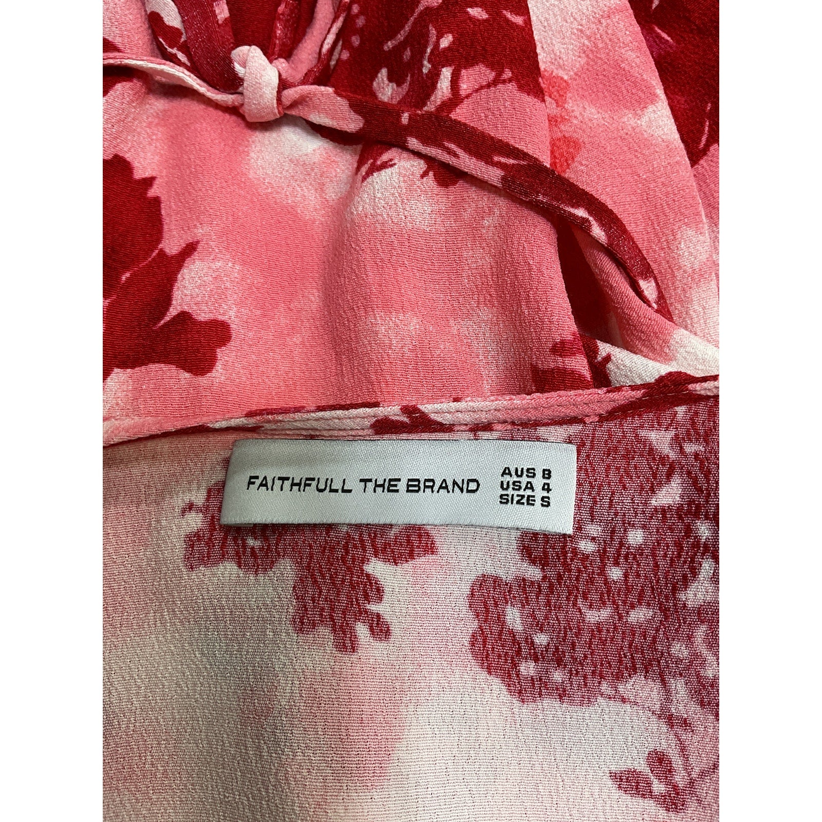 Faithfull The Brand 'Nadja' Pink Rayon Mini Dress Size S