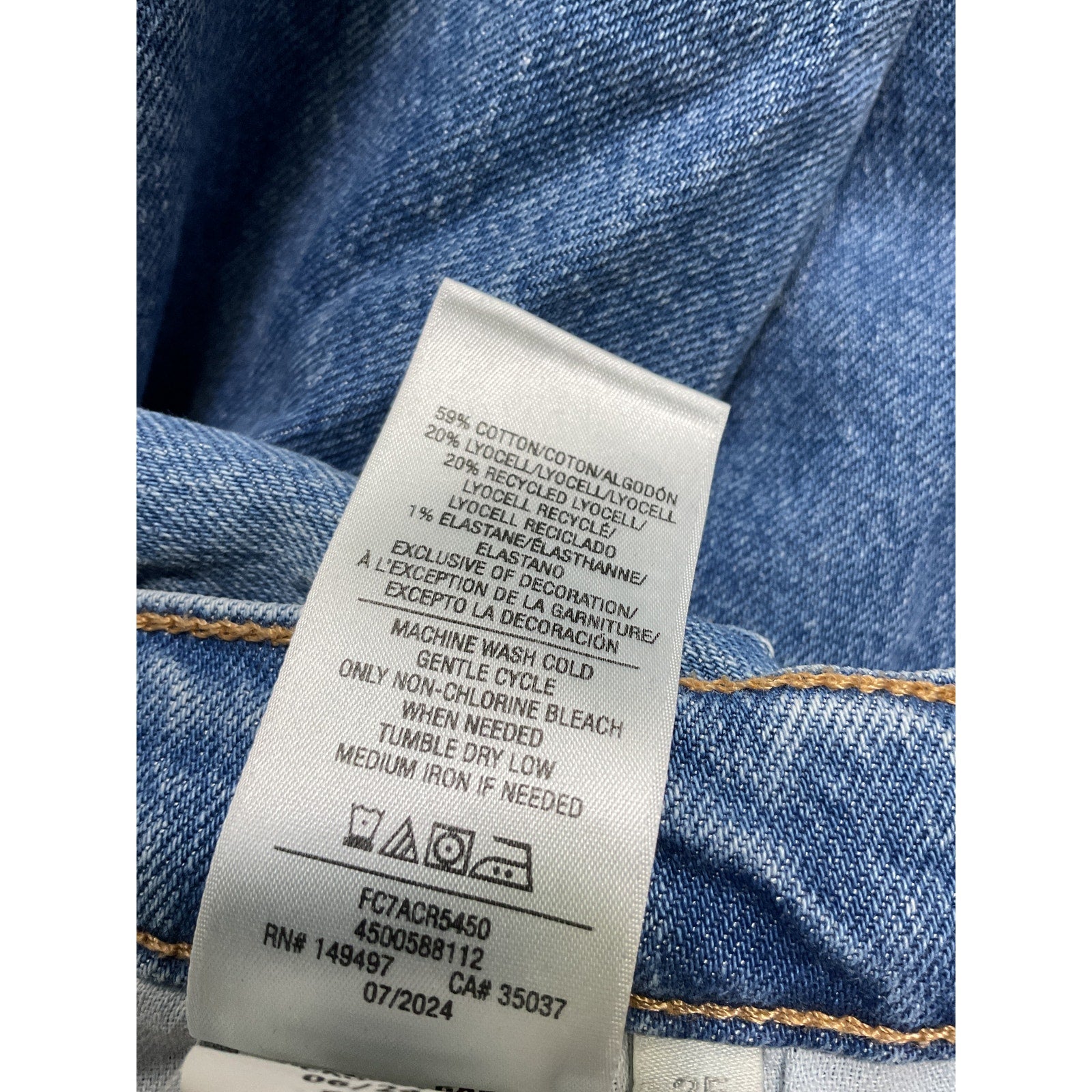 Favorite Daughter 'The Morgan' Grey Shortie High Waist Crop Straight Leg Denim Jeans Size 25P