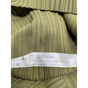 Cult Gaia Ribbed Green Zahara Knit Cardigan Top Size M