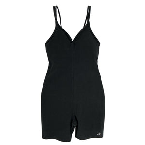 Alo Yoga Soft Black Suns Out Onesie Unitard Size M