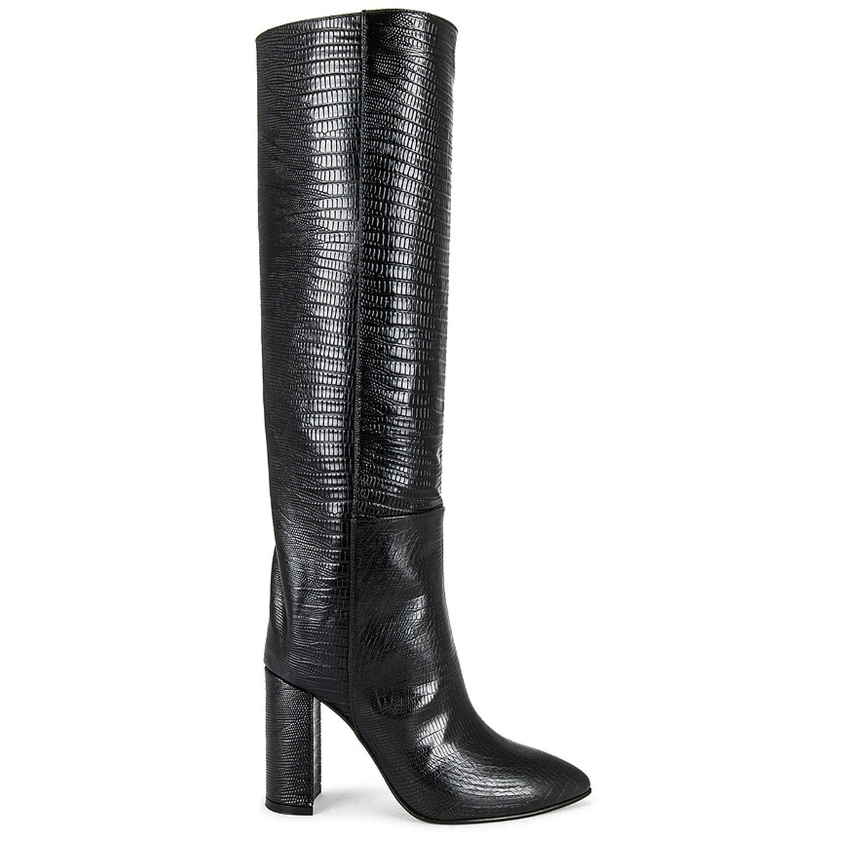 Toral Sleek Black Tall Leather Boots Size 40 EU / US 10