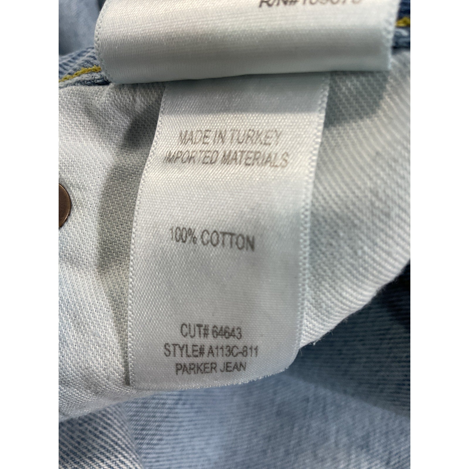 Agolde 'Parker' Blue Denim Jean Size 26