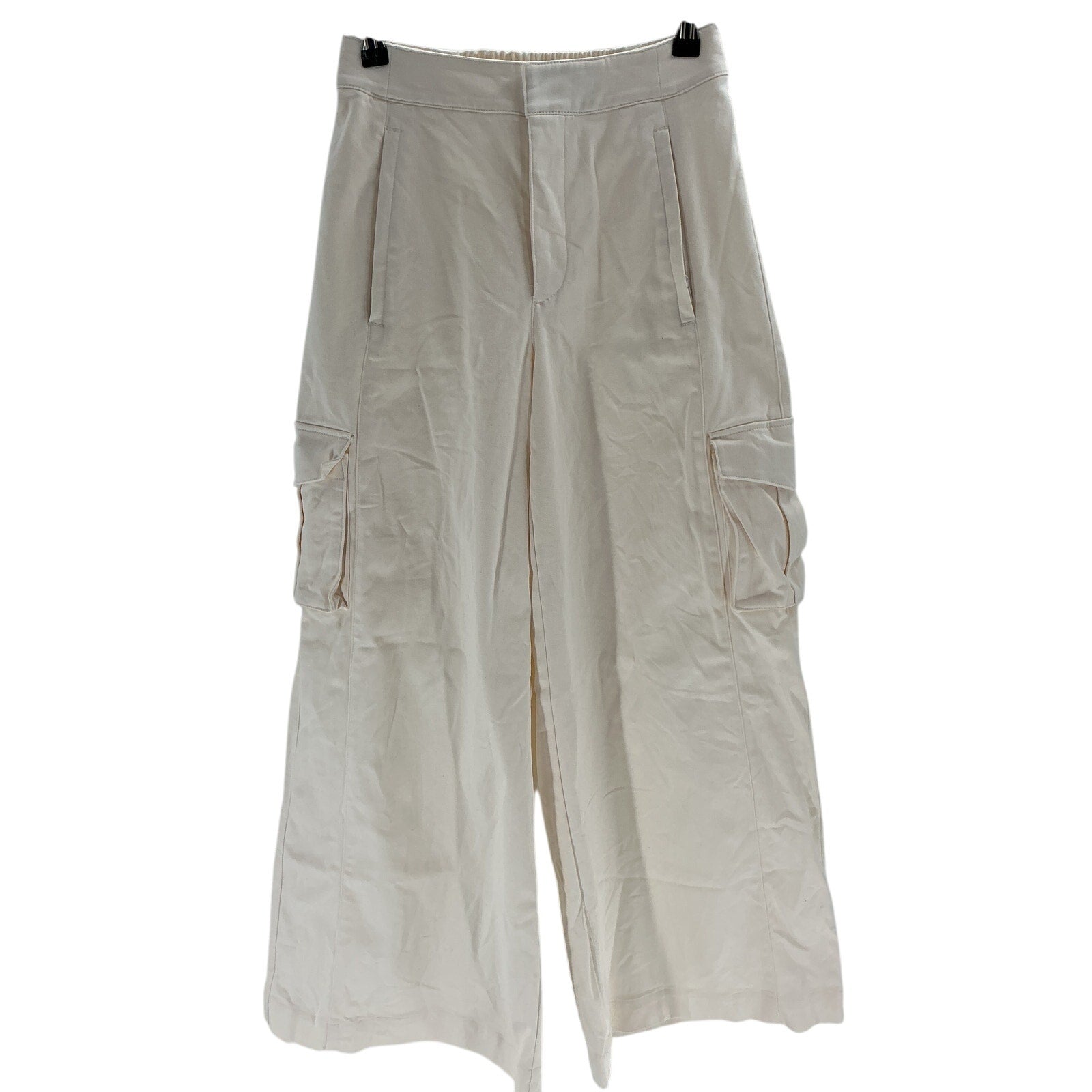 Alo Yoga Show Off Cargo Beige Cotton Wide Leg Trouser (Regular) Size XS