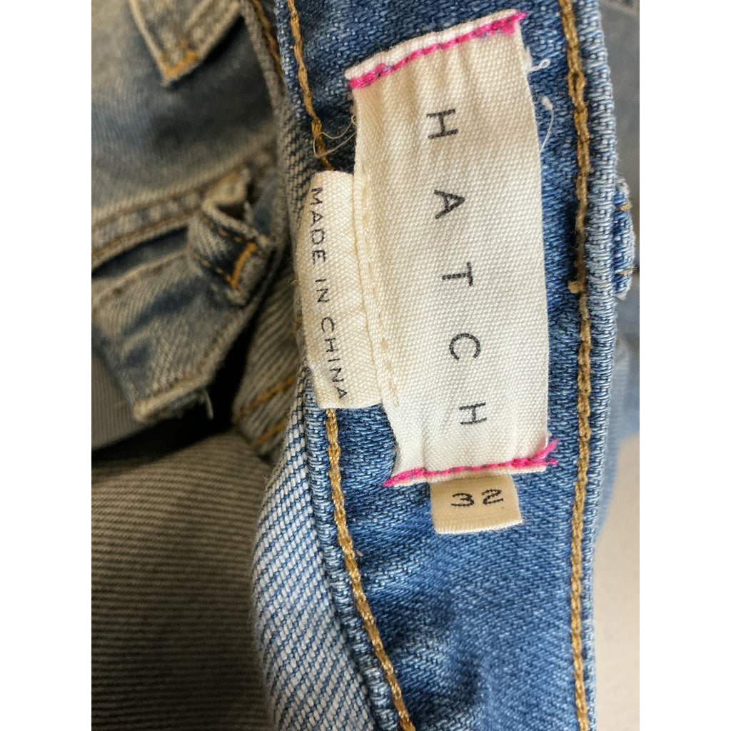 Hatch The Crop Blue Cotton Maternity Denim Jeans Size 32