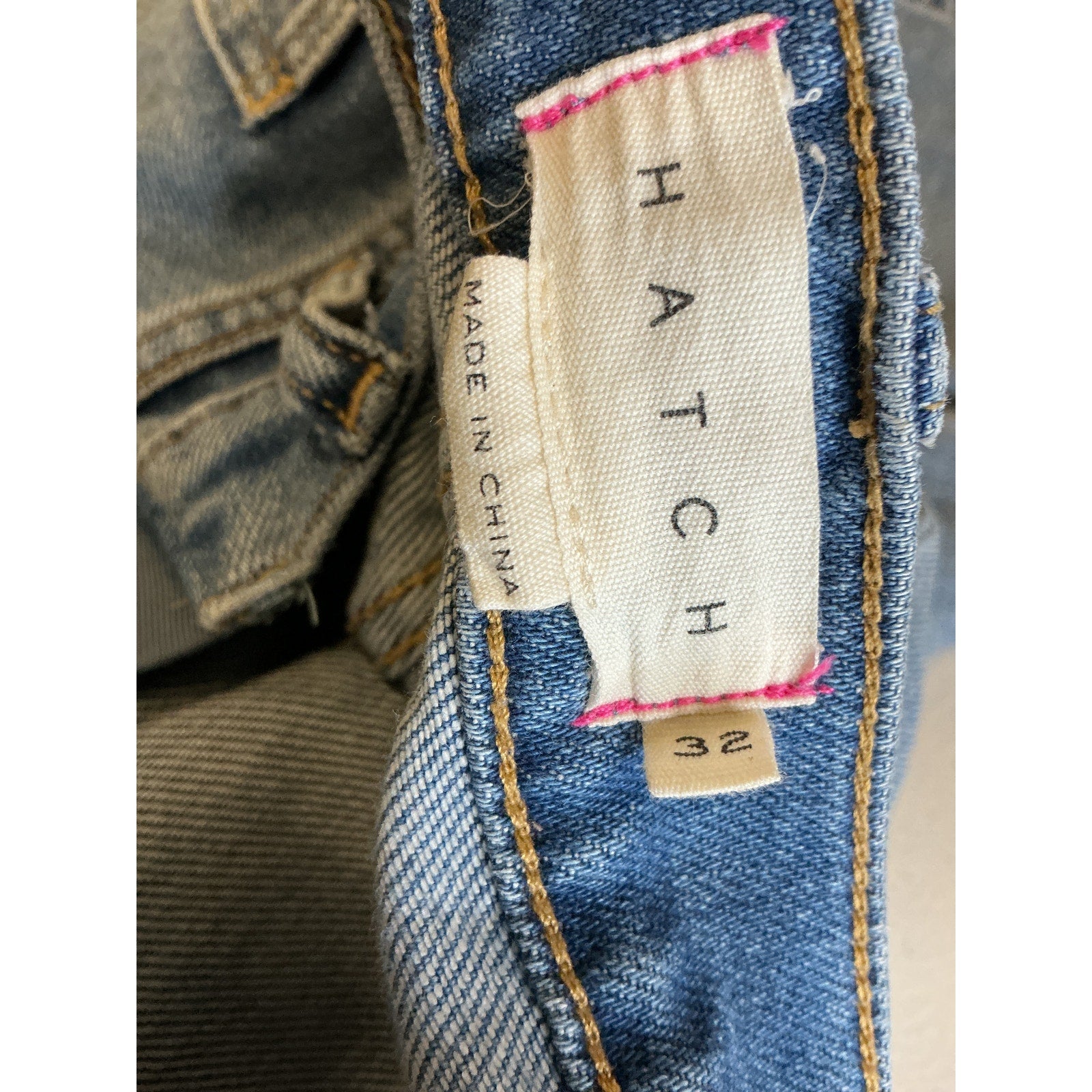 Hatch The Crop Blue Cotton Maternity Denim Jeans Size 32