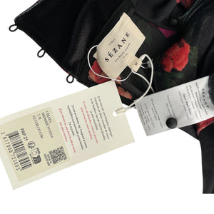 Sézane Floral Black Omaya Blouse Size M