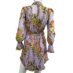 Cinq à Sept Floral Lilac Multi Estelle Dress Size 0