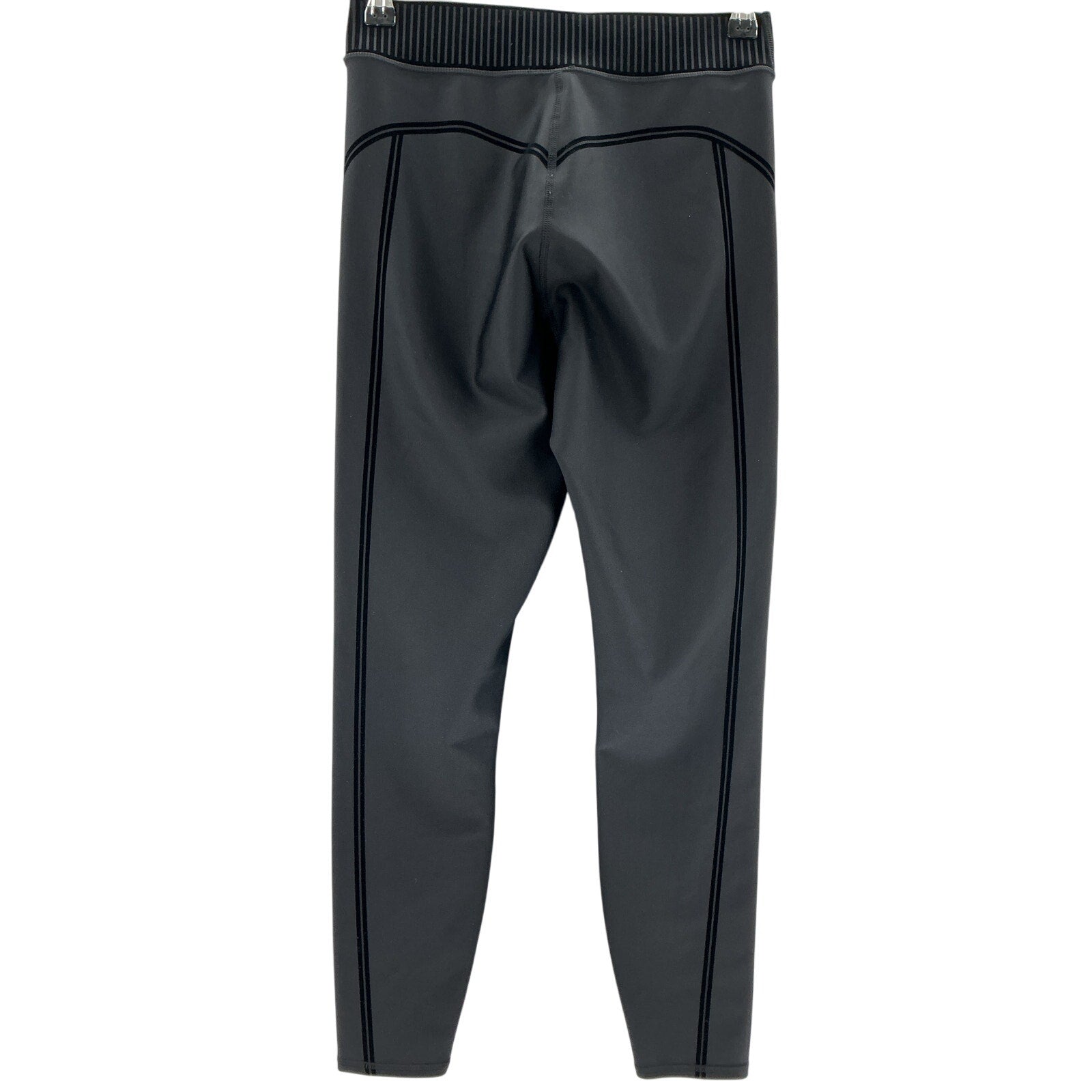 Alo Yoga 'Airlift' Black Polyester High-Waist 7/8 Line Up Legging Size S