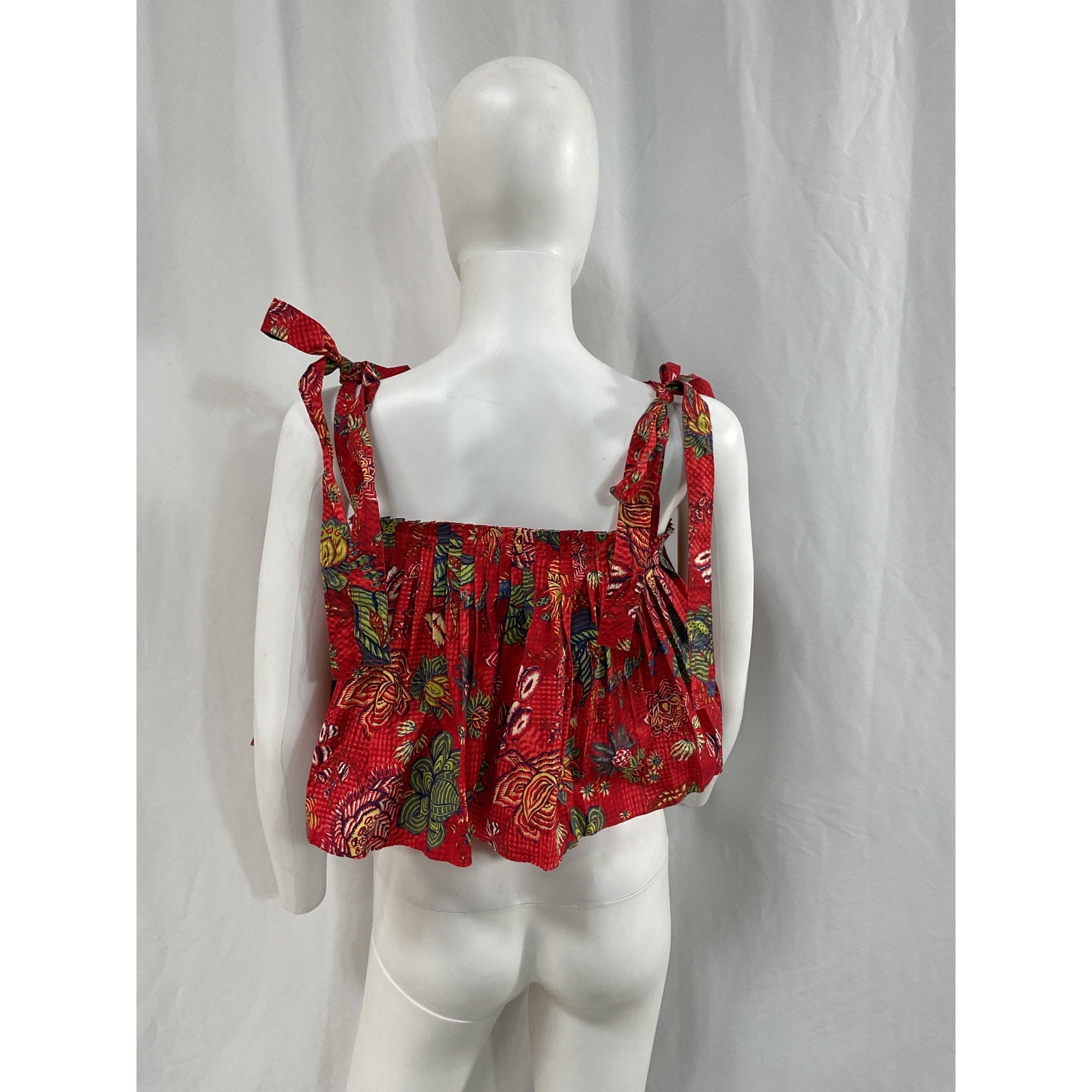 Ulla Johnson 'Ivy' Red Poplin Tank Size 2