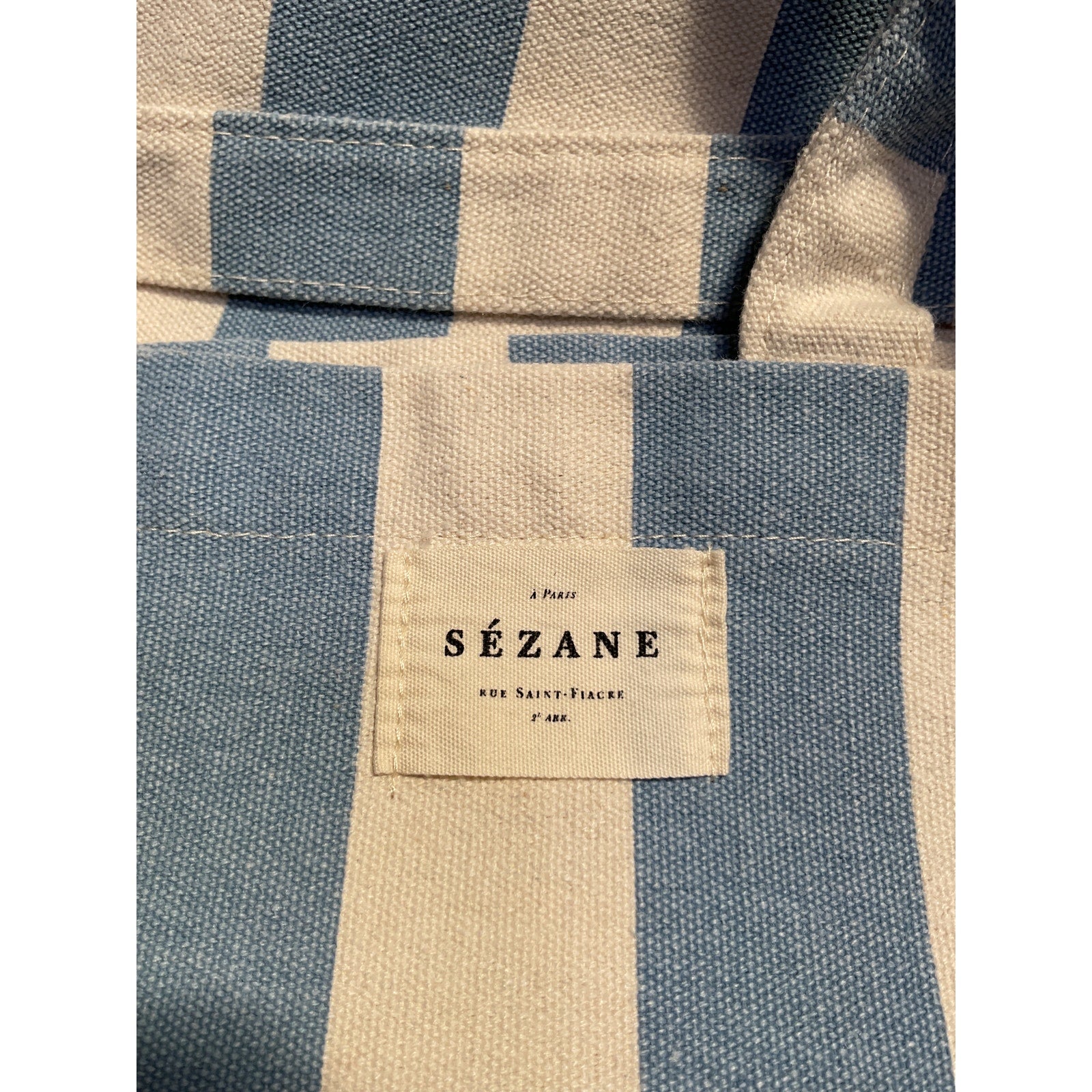 S�zane Blue Stripes Totebag