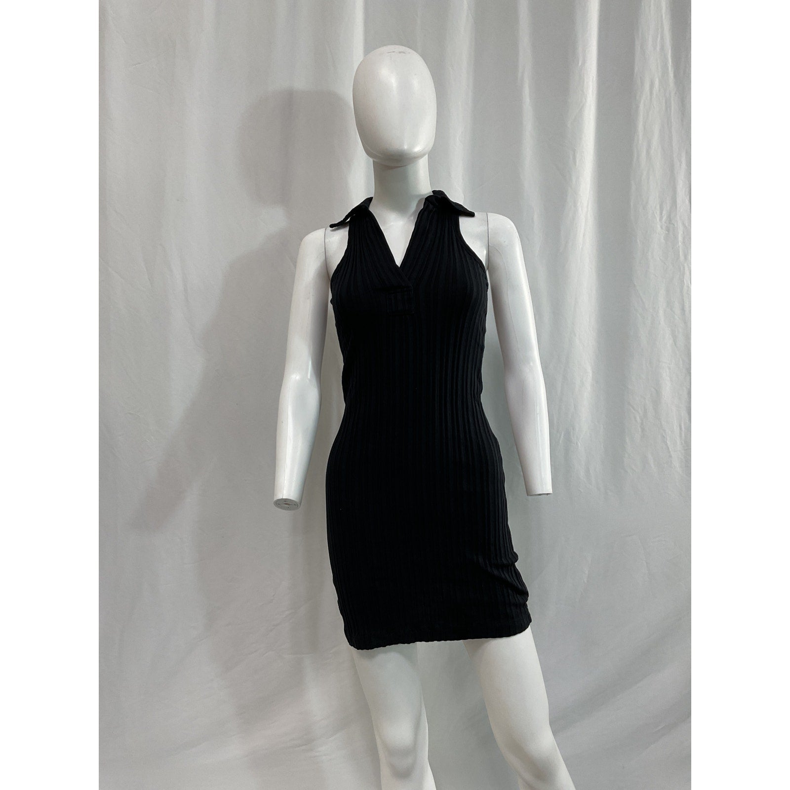 Helmut Lang 'Polo' Black Mini Dress Size XS