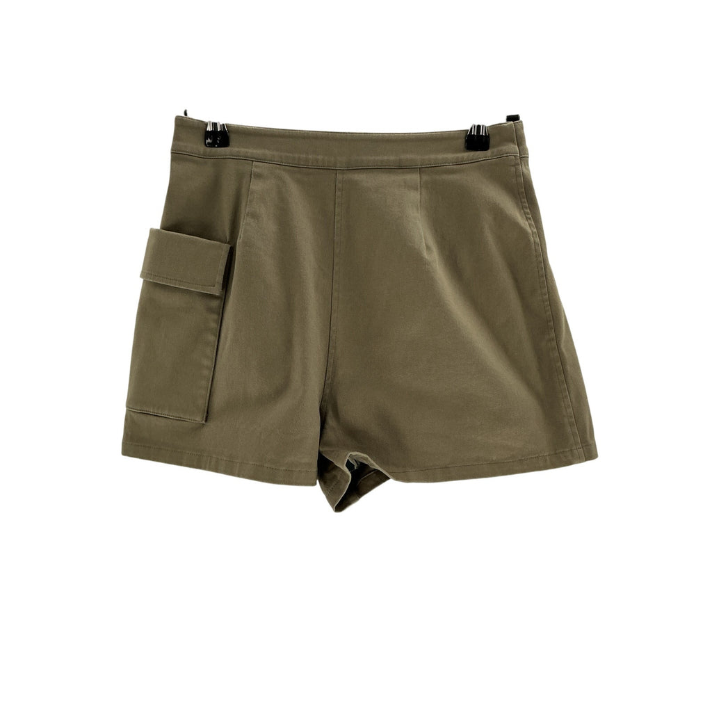 L'Academie 'Marianna' Green Cotton Ashlia Stretch Cotton Mini Skort Size XS