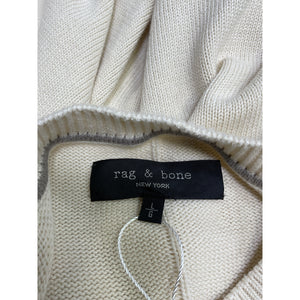 Rag & Bone 'Clarkson' Cream Cotton Sweater Size L
