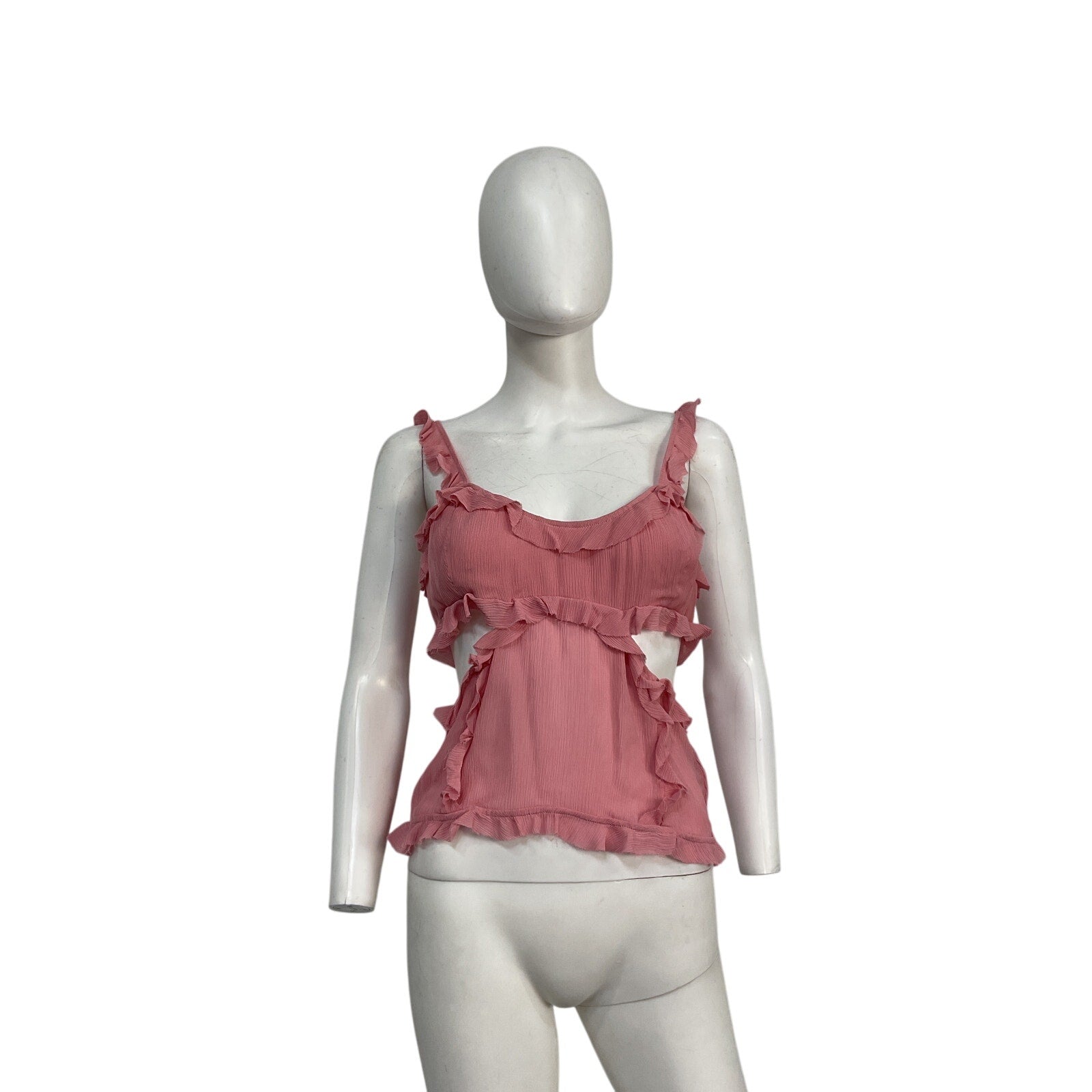 Acne Studios Pink Viscose Strap Top Size 38 - NWT