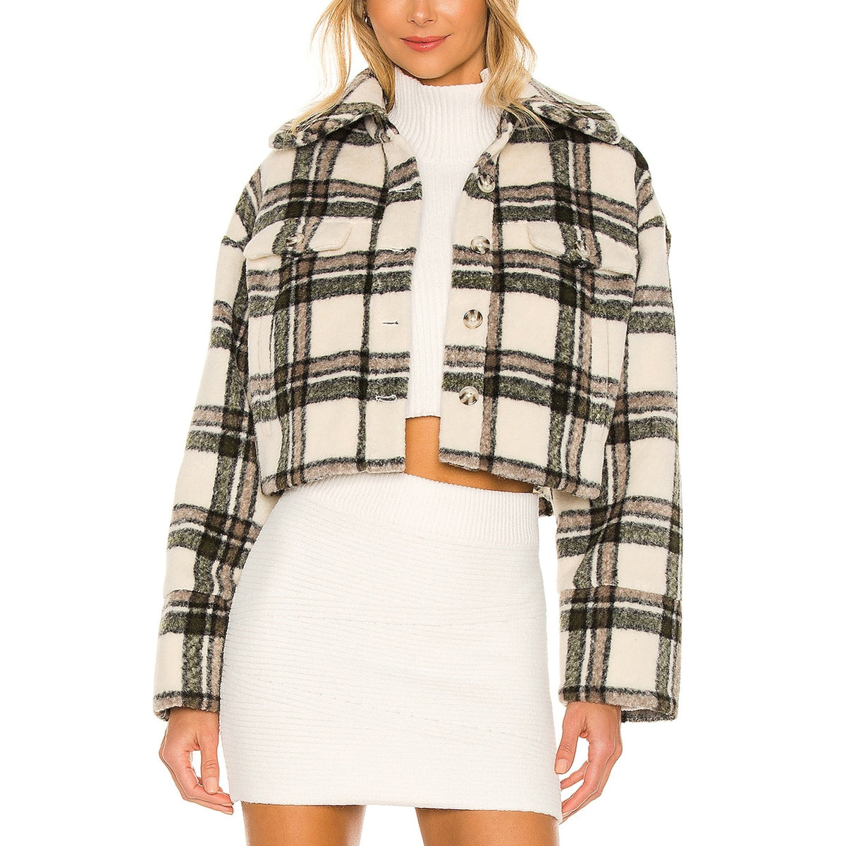 Tularosa 'Josie' Tan Faux Fur Coat Size S