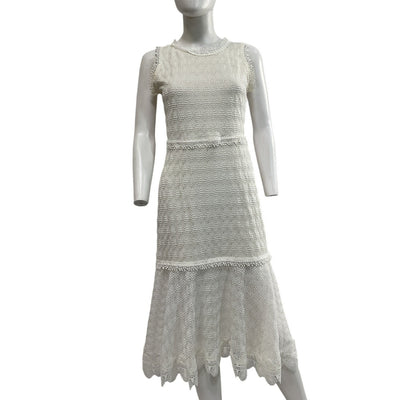 Waimari Lace White Lluvia Midi Dress Size XS