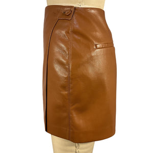 Nanushka Sleek Brown Svana Mini Skirt Size S
