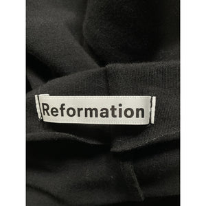Reformation 'Alden' Black Mock Neck Knit Dress Size M
