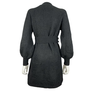 Sézane Belted Black Enola Dress Size S