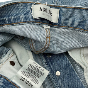 Agolde Relaxed Blue Dame Denim Jeans Size 25