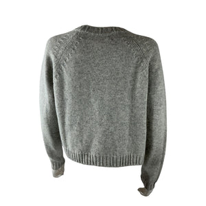 Ba&sh Luxurious Light Heather Gray Clapam Cardigan Size S