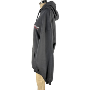 Balenciaga Medium Fit Gray Logo Hoodie Size S