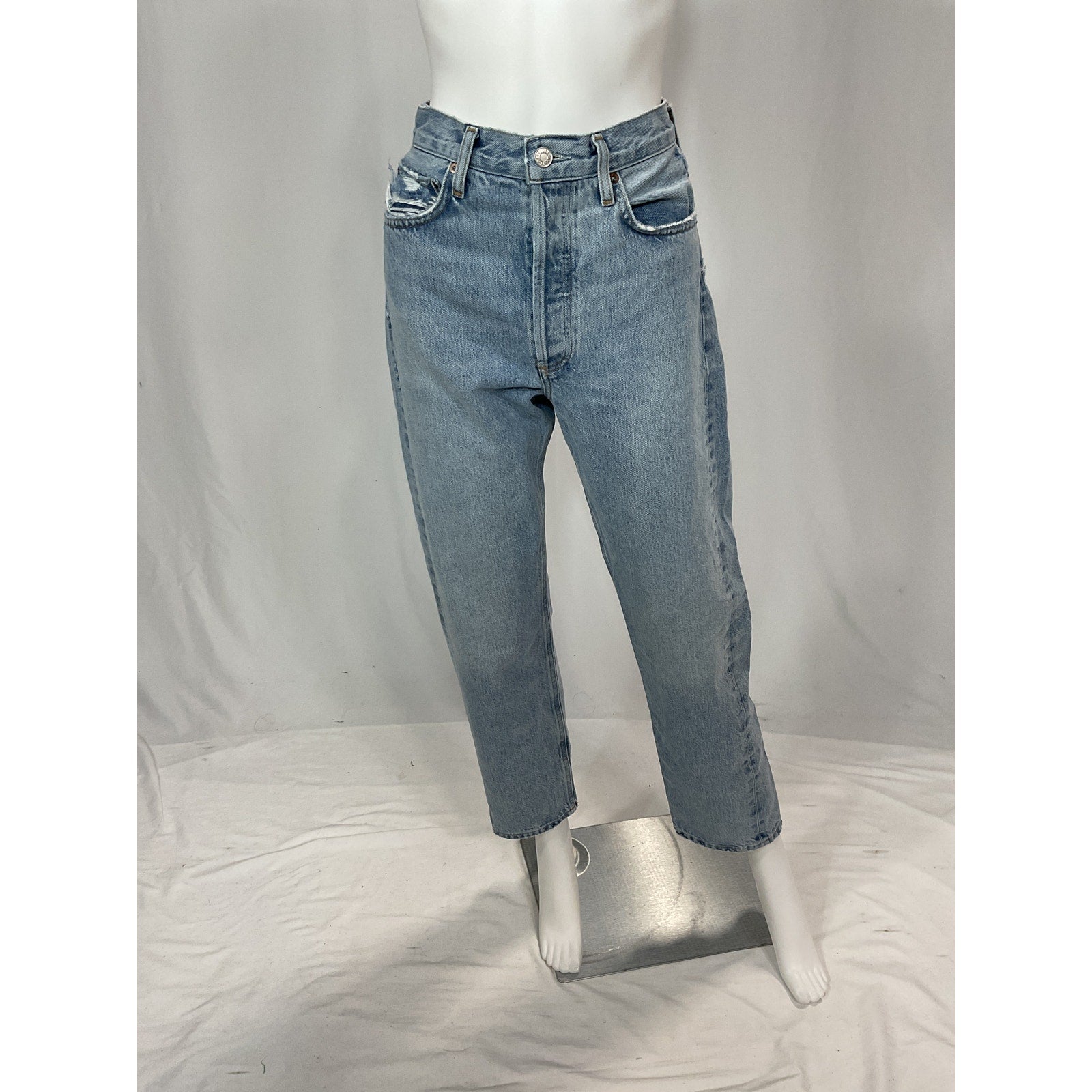 Agolde '90's' Blue Mid Rise Loose Fit Denim Jean Size 26