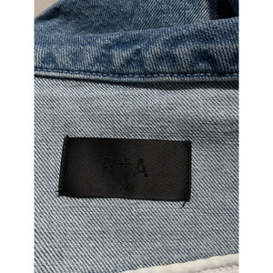 Rta Off Shoulder Natural Blue Rebecca Jacket Size M