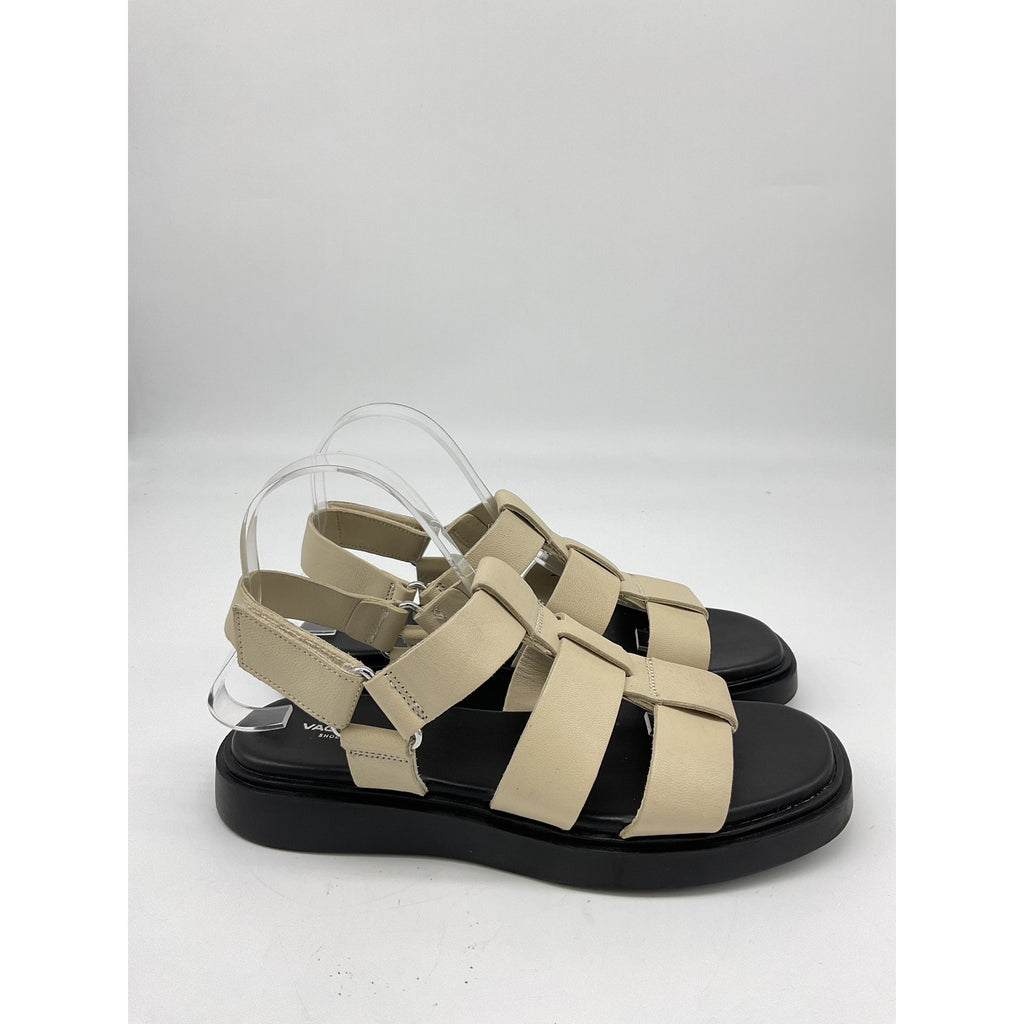Vagabond Shoemakers 'Connie' Off White Leather Sandal Size 8
