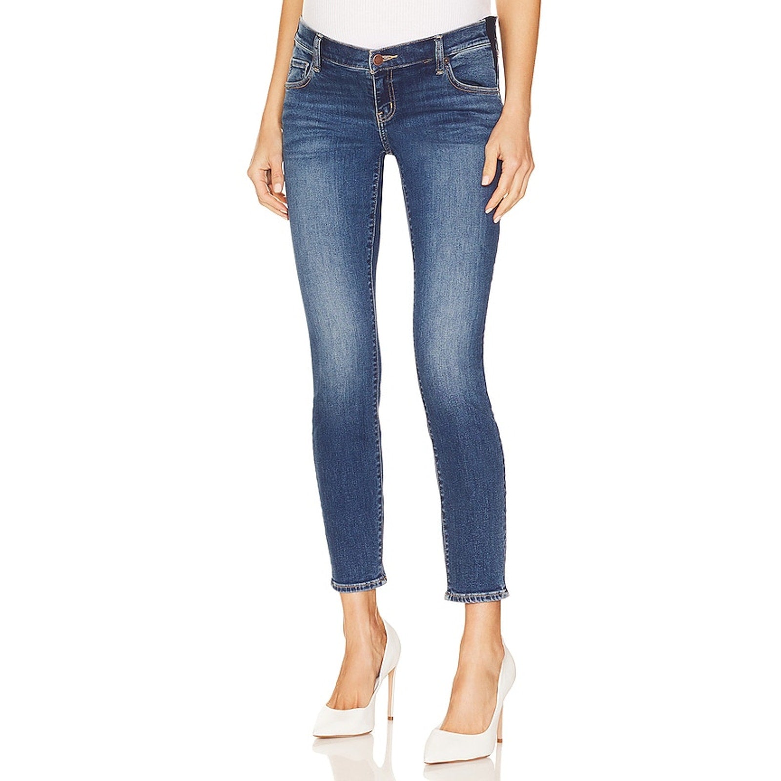Hatch The Slim Maternity Blue Cotton Denim Jean Size 25
