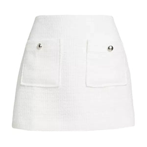 Reformation Knit White Aurelia Mini Skirt Size 6
