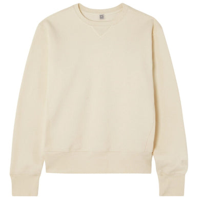Toteme Organic Cotton Cream Crewneck Sweatshirt Size M