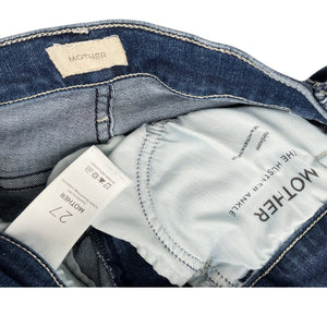 Mother Classic Blue The Hustler Ankle Denim Jeans Size 27
