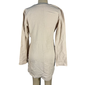 L'Academie Elegant Taupe Meadow Mini Dress Size XS