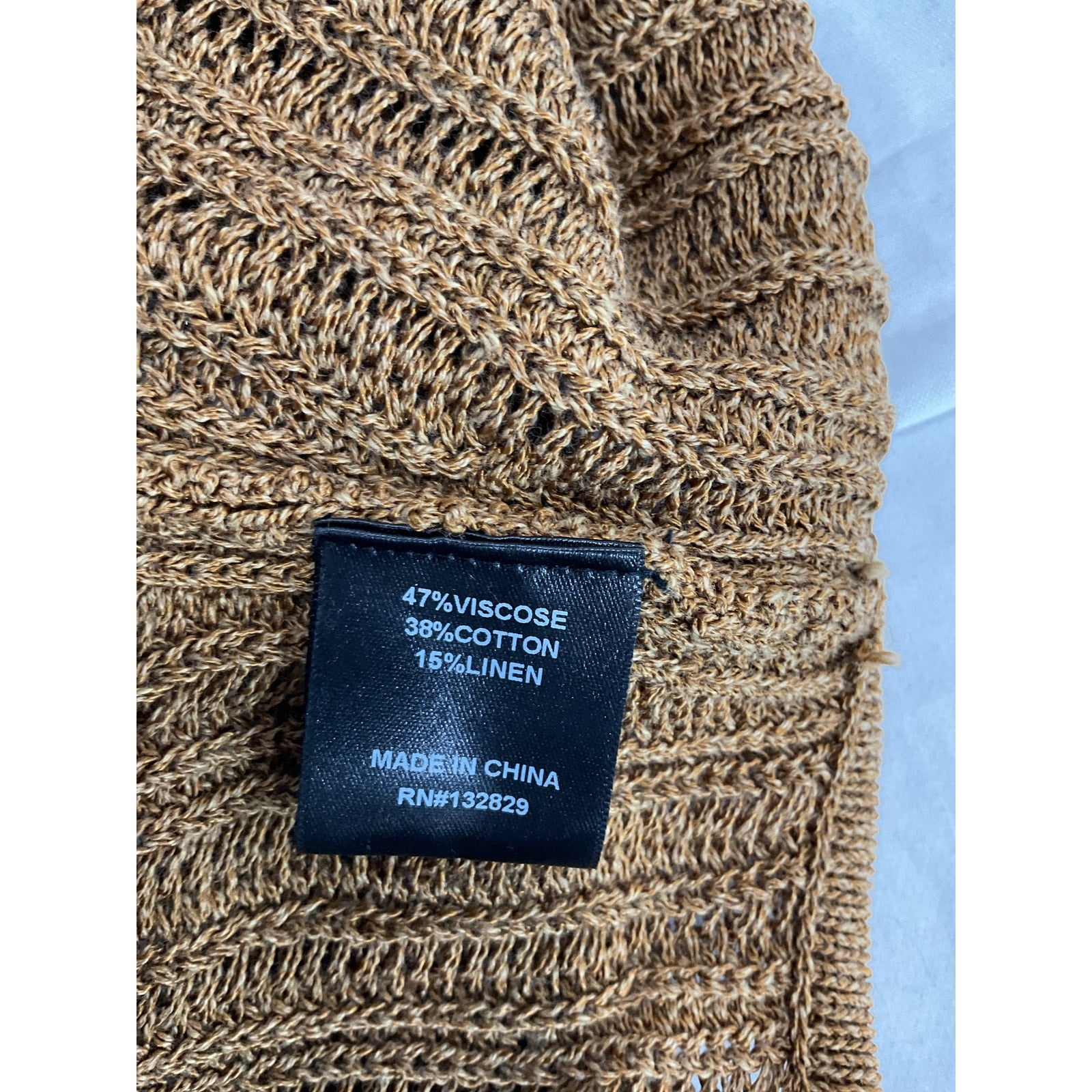 Michael Costello x Revolve 'Sylvan' Brown Hartner Neck Knit Top Size M