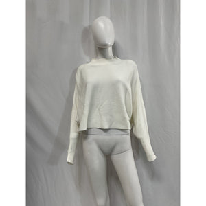 Line & Dot 'Brielle' White Viscose Sweater Size M