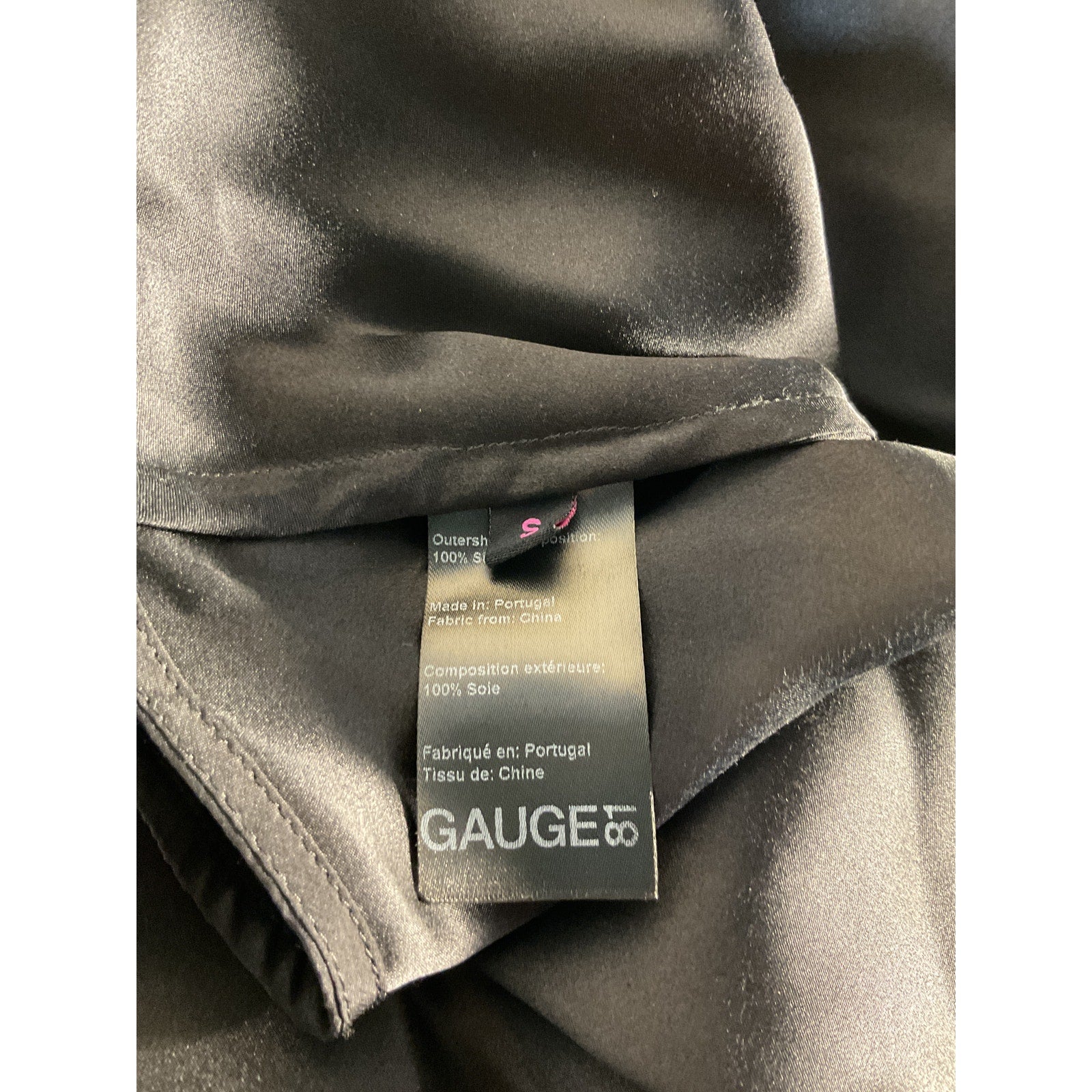 Gauge81 'Myoko' Black Satin Top Size S