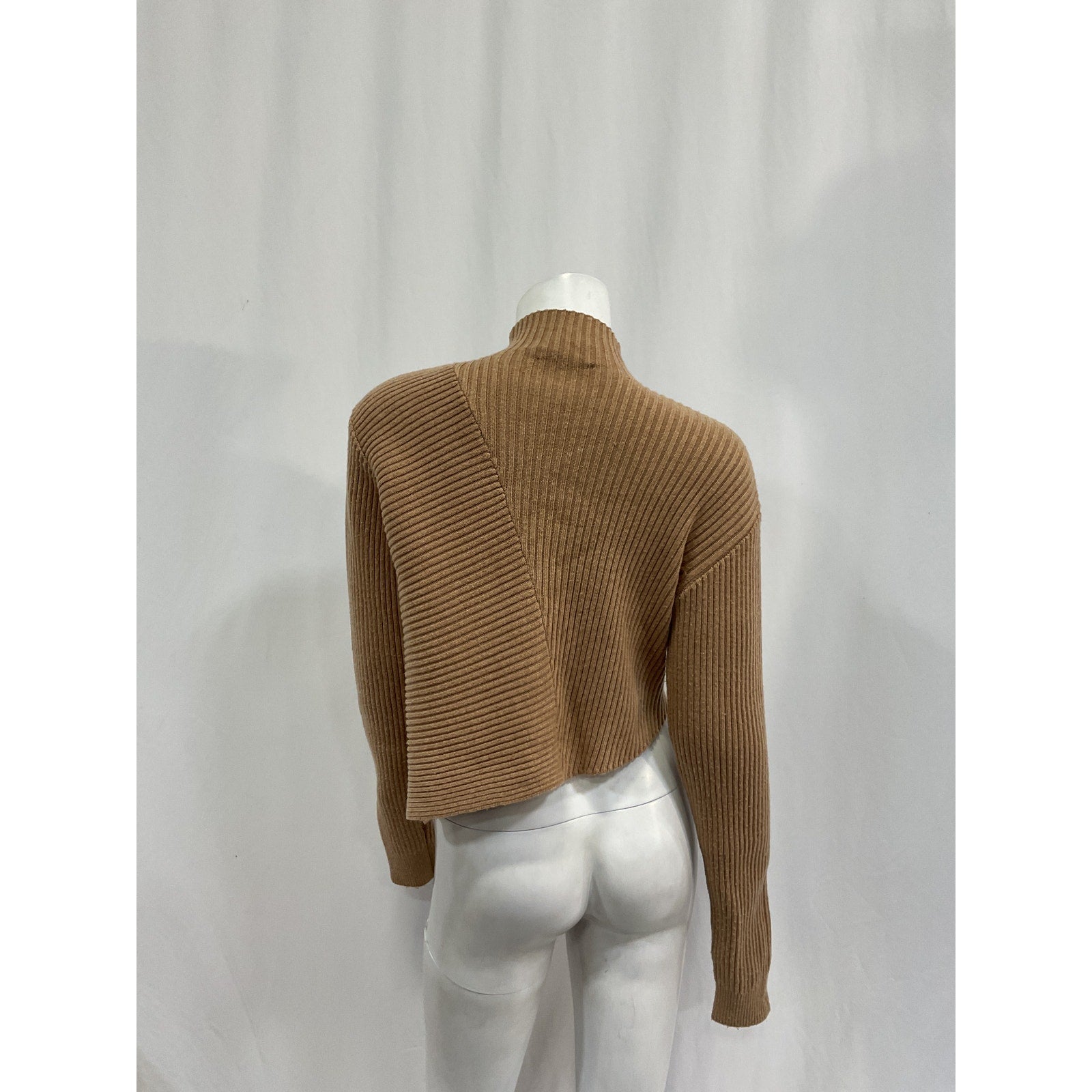 L'Academie 'Leola' Brown Mockneck Sweater Size XS