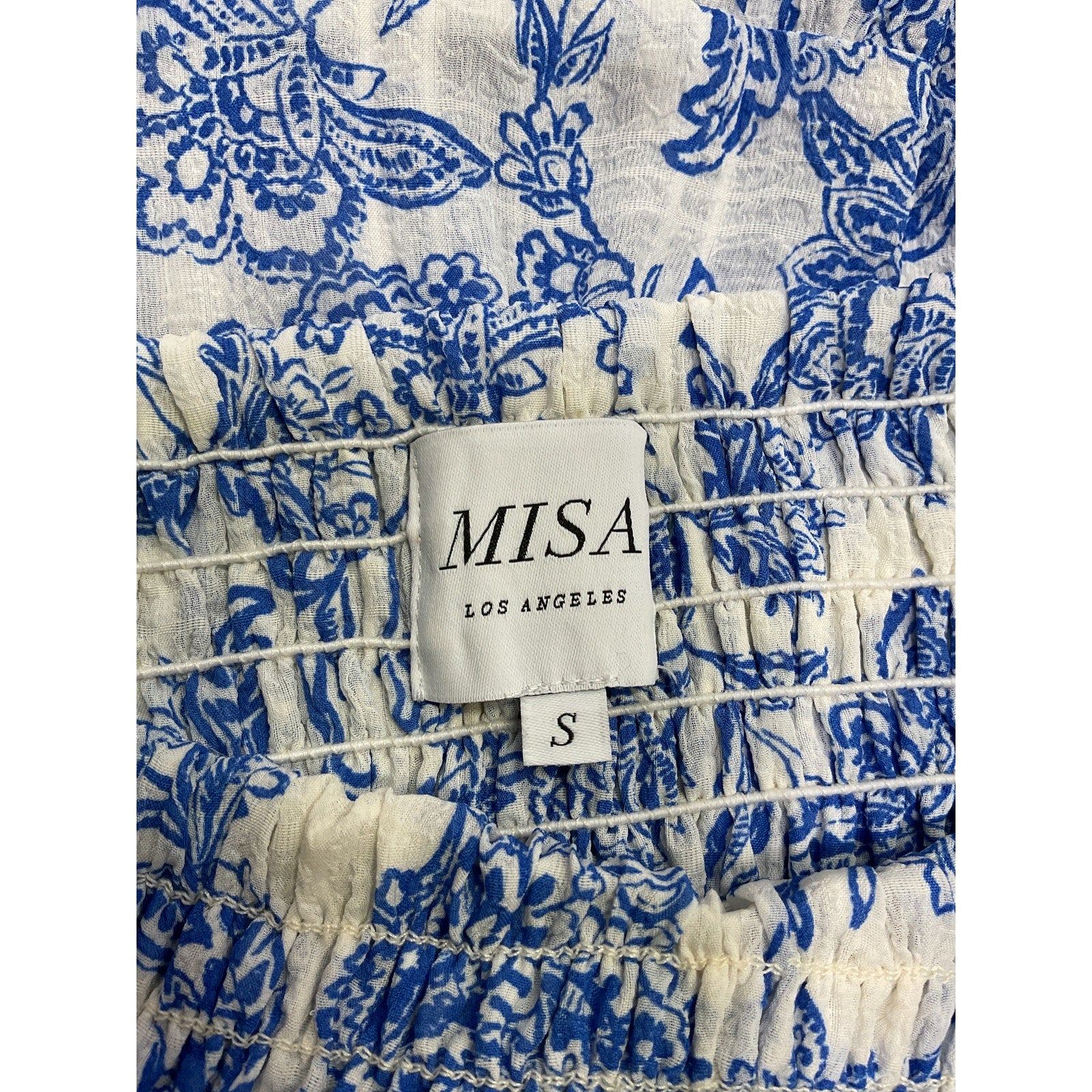 Misa Los Angeles 'Lola' Blue Voile Convertible Skirt Size S