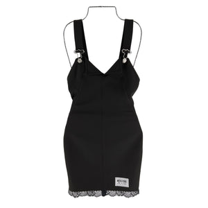 Moschino Sleek Black Cady Dress Size US 2 NWT