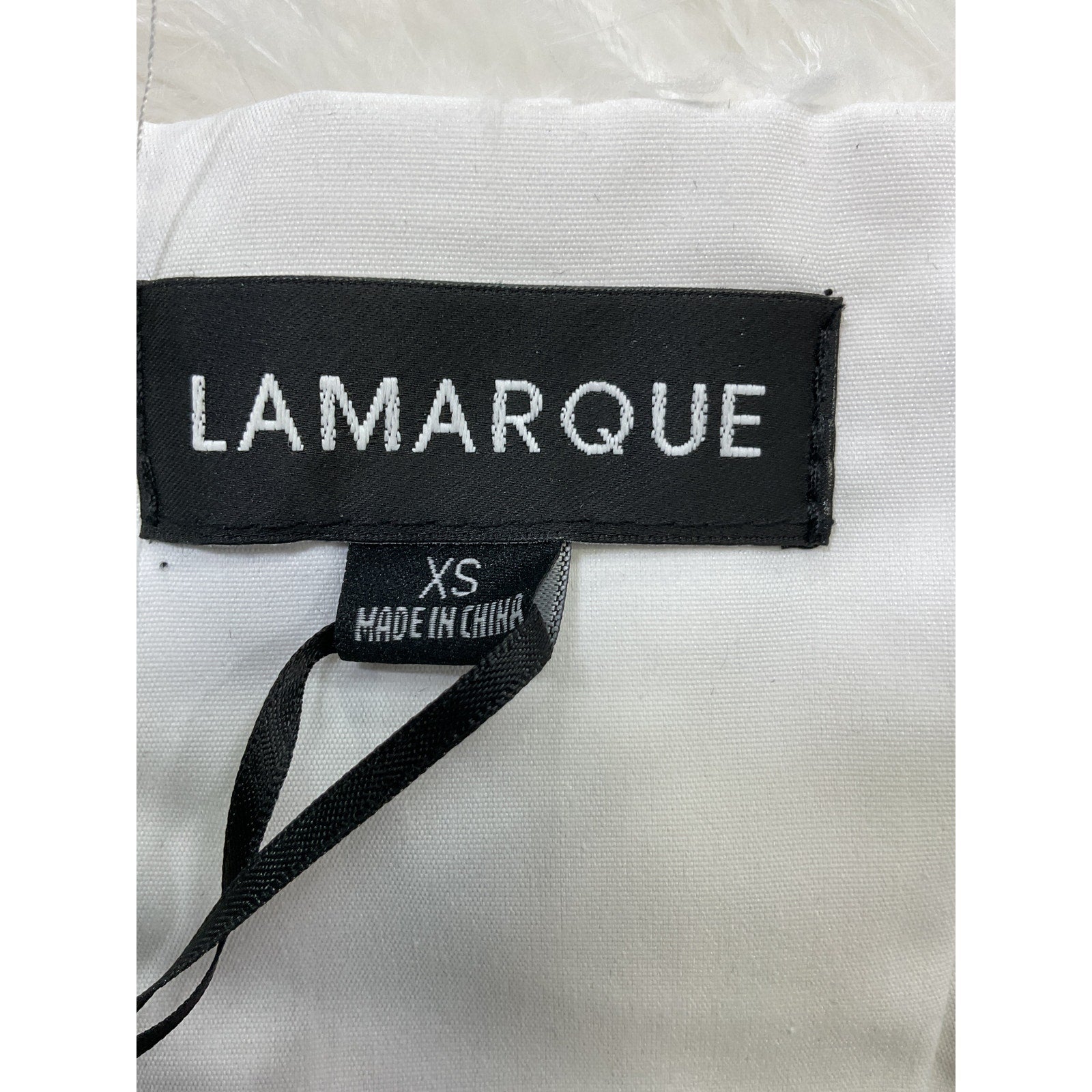 Lamarque 'Zaina' White Feather Top Size XS - NWT