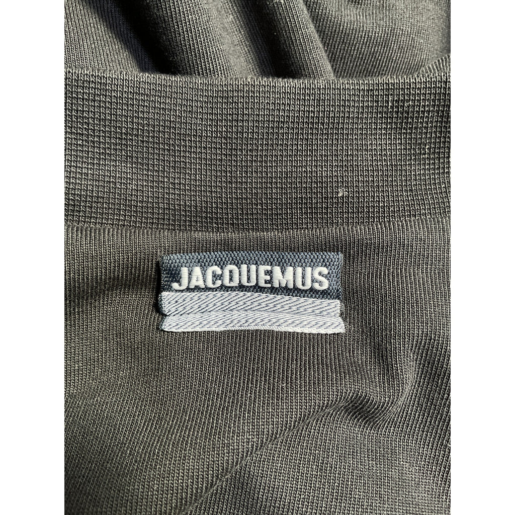 Jacquemus La Robe T-Shirt 'Bahia' Black Cotton Dress Size S