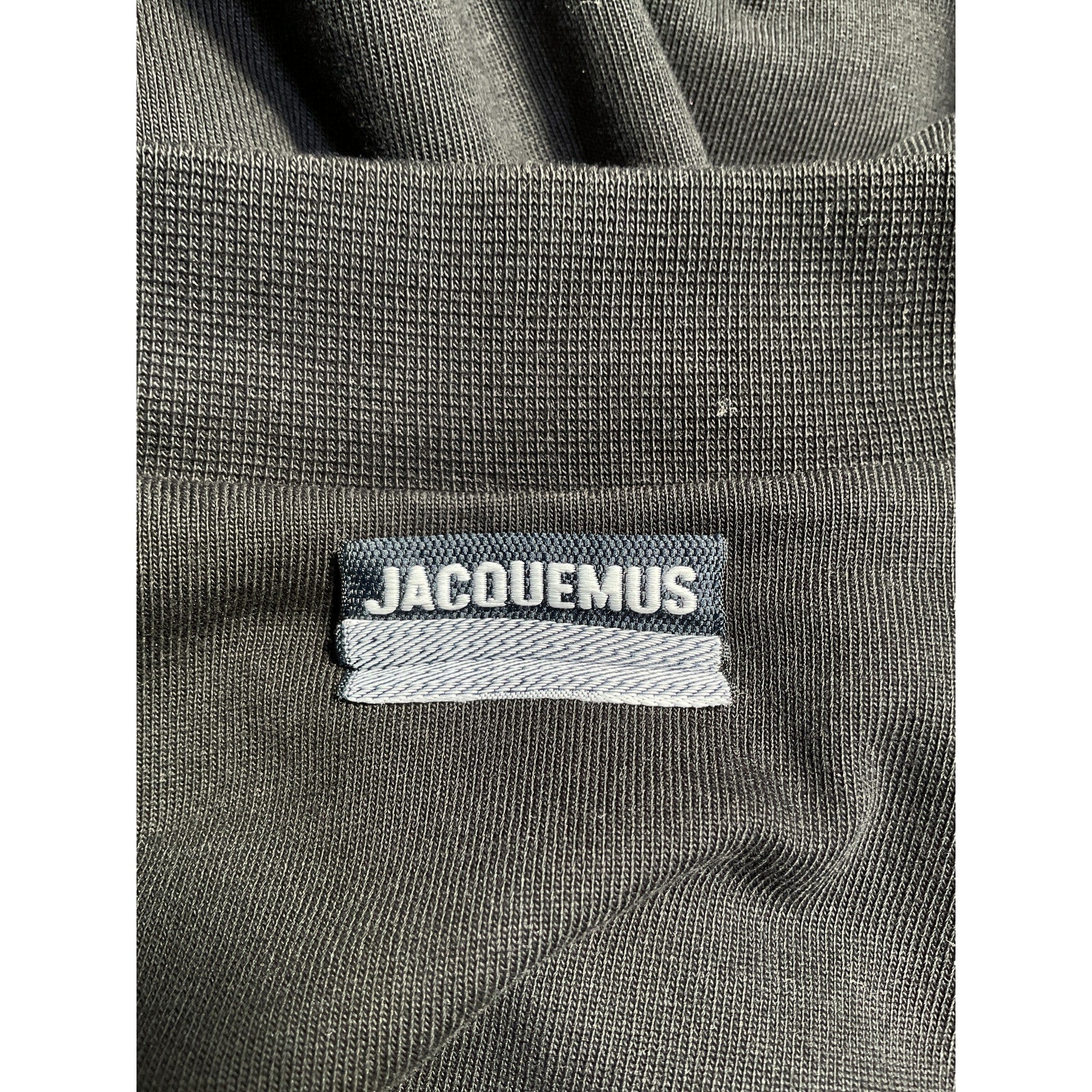 Jacquemus La Robe T-Shirt 'Bahia' Black Cotton Dress Size S