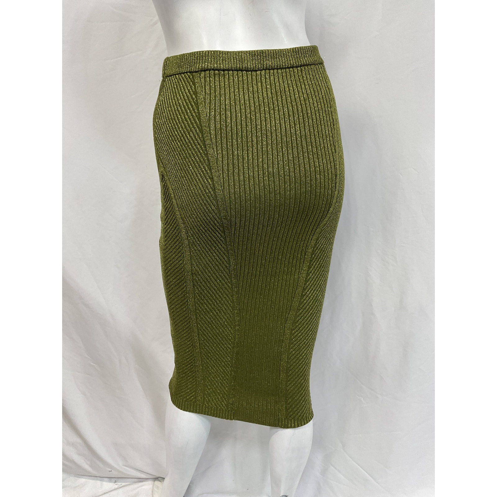 Retrofete 'Posie' Green Rayon Skirt Size S