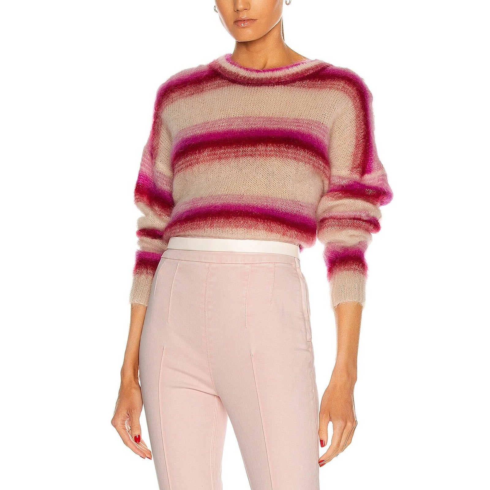 Isabel Marant 'Drussell' Pink Mohair Sweater Size 40