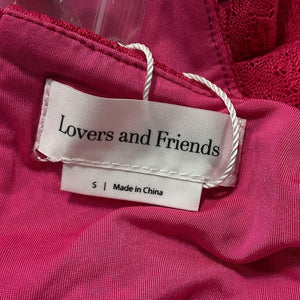 Lovers And Friends Ruched Passion Pink Sharon Jumpsuit Size S NWT
