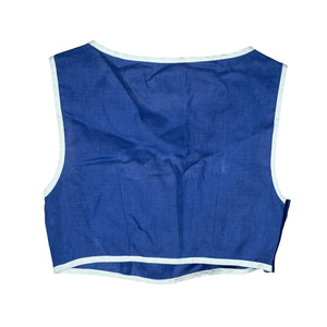 Matthew Bruch Bound Blue Cutout Crop Top Size 3