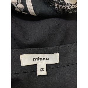 Miaou 'Micro' Black Mini Crepe Skirt Size XS