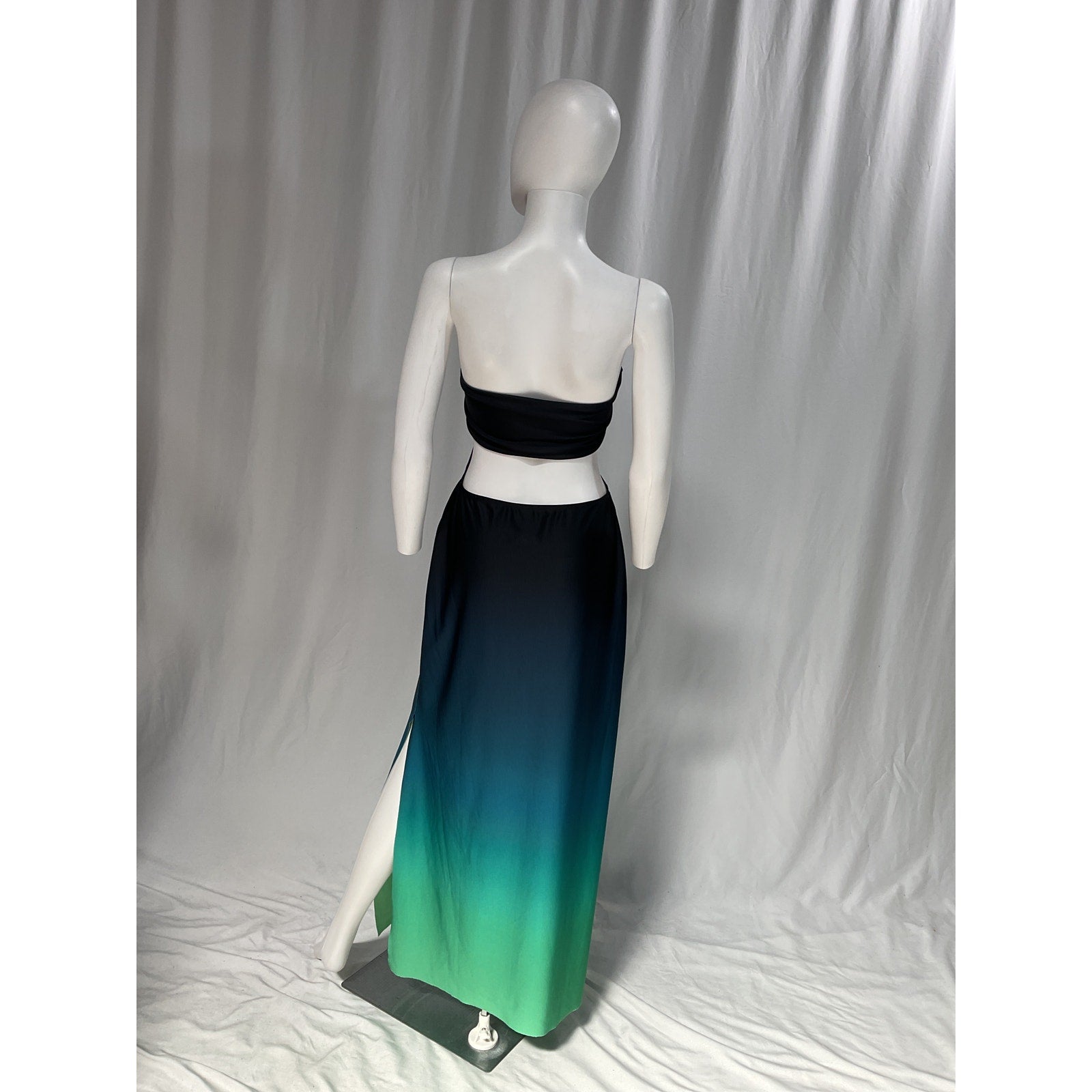 Baobab 'Mambo' Blue Satin Back Cut Out Dress Size XL