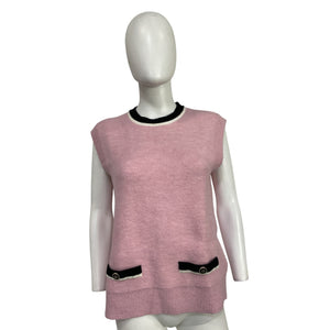 Maje 'Magma' Pink Acrylic Sweater Size 2